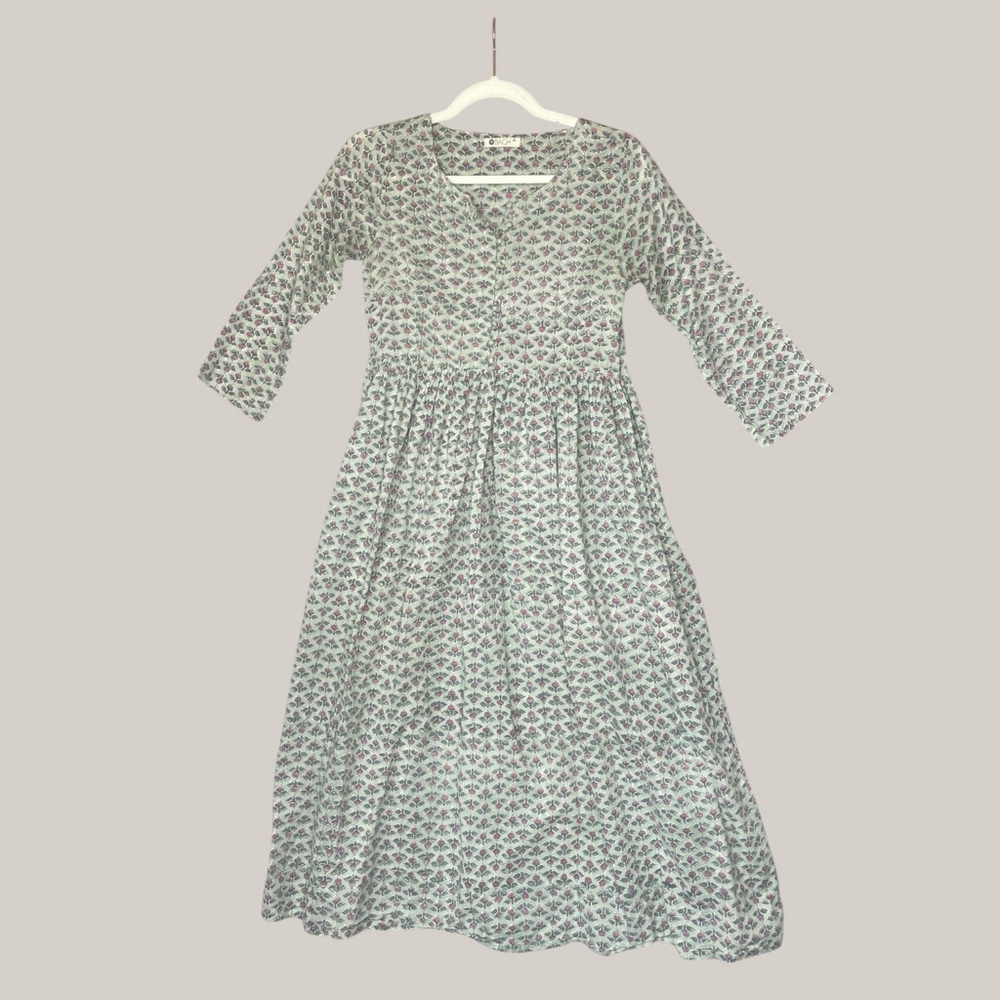OBACH Floral Cotton Midi Dress XS - Picture 2 of 9